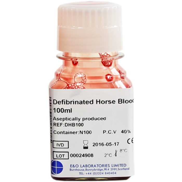 Defibrinerat hästblod 100ml