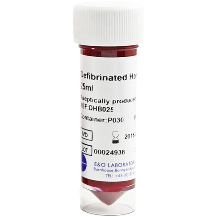 Defibrinerat hästblod 25ml